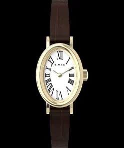 Women Timex Small*Cavatina 19mm Leather Strap Watch