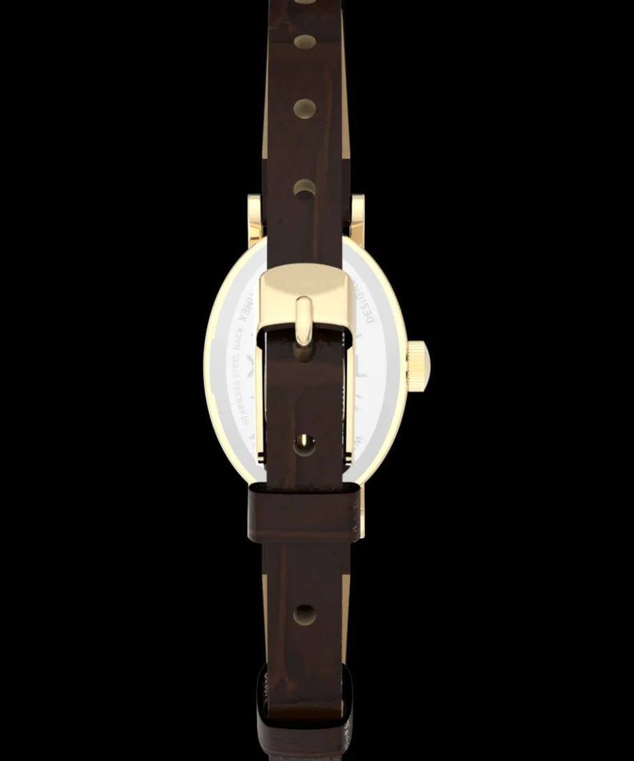 Women Timex Small*Cavatina 19mm Leather Strap Watch