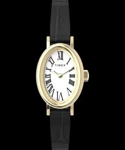 Women Timex Small*Cavatina 19mm Leather Strap Watch