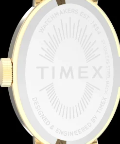 Women Timex Small*Cavatina 19mm Leather Strap Watch