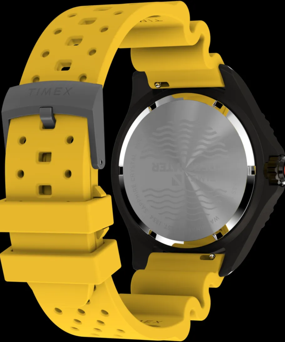 Timex Diver Inspired|Father's Day Gifts*Deepwater Meridian 200 44mm Synthetic Rubber Strap Watch