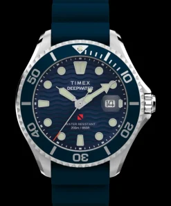 Timex Diver Inspired|Father's Day Gifts*Deepwater Meridian 200 44mm Synthetic Rubber Strap Watch