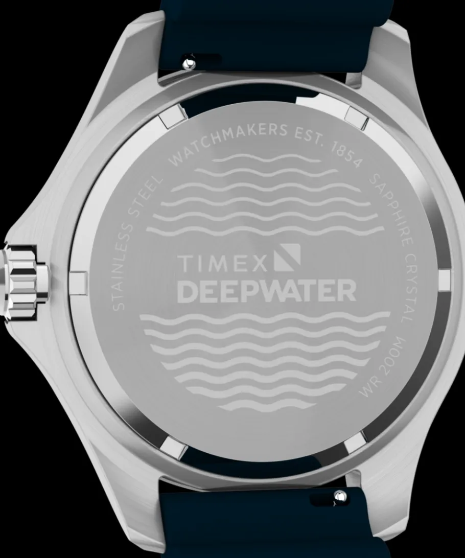 Timex Diver Inspired|Father's Day Gifts*Deepwater Meridian 200 44mm Synthetic Rubber Strap Watch