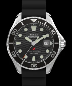 Timex Diver Inspired|Father's Day Gifts*Deepwater Meridian 200 44mm Synthetic Rubber Strap Watch
