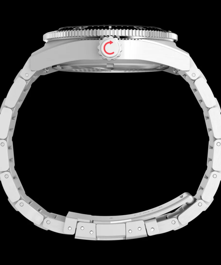 Timex Stainless Steel|Diver Inspired*Deepwater Reef 200 GMT 41mm Stainless Steel Bracelet Watch