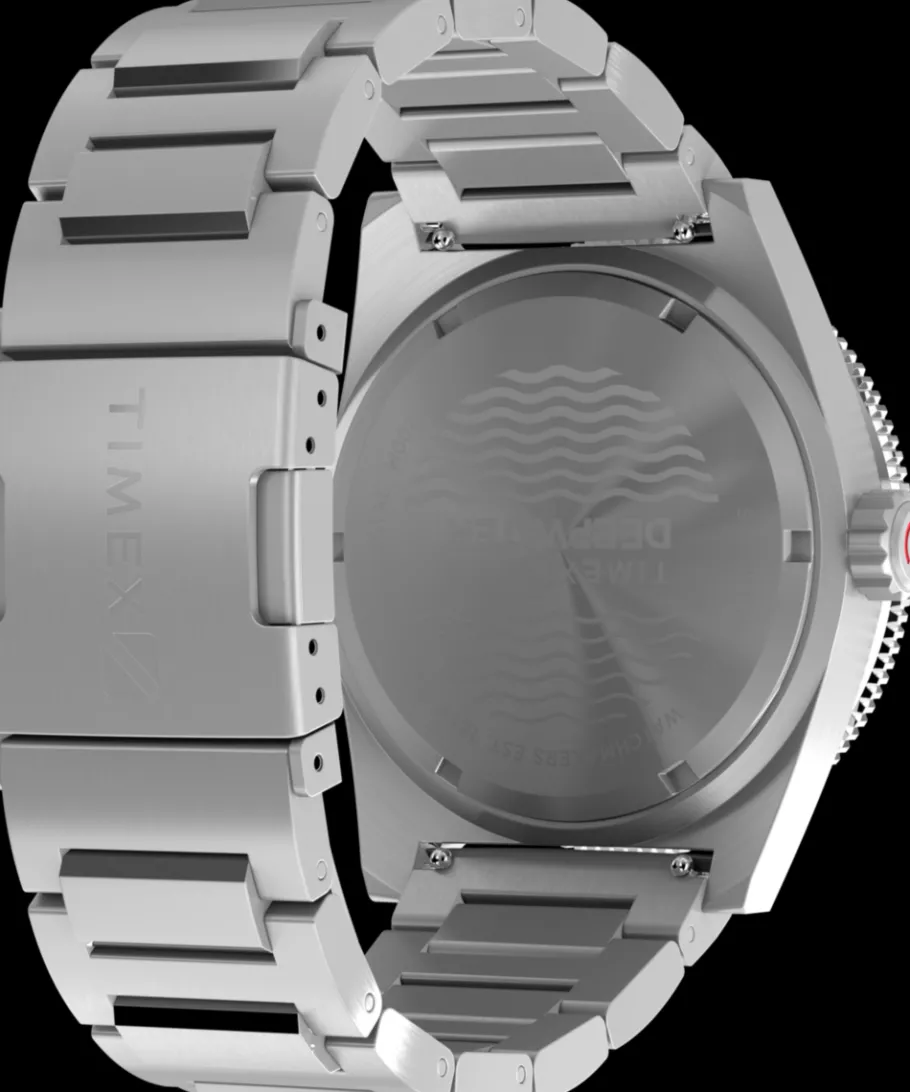Timex Stainless Steel|Diver Inspired*Deepwater Reef 200 GMT 41mm Stainless Steel Bracelet Watch