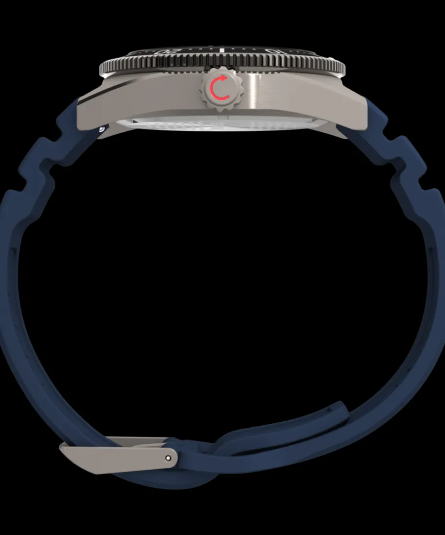 Timex Diver Inspired|Father's Day Gifts*Deepwater Reef 200 GMT 41mm Synthetic Rubber Strap Watch