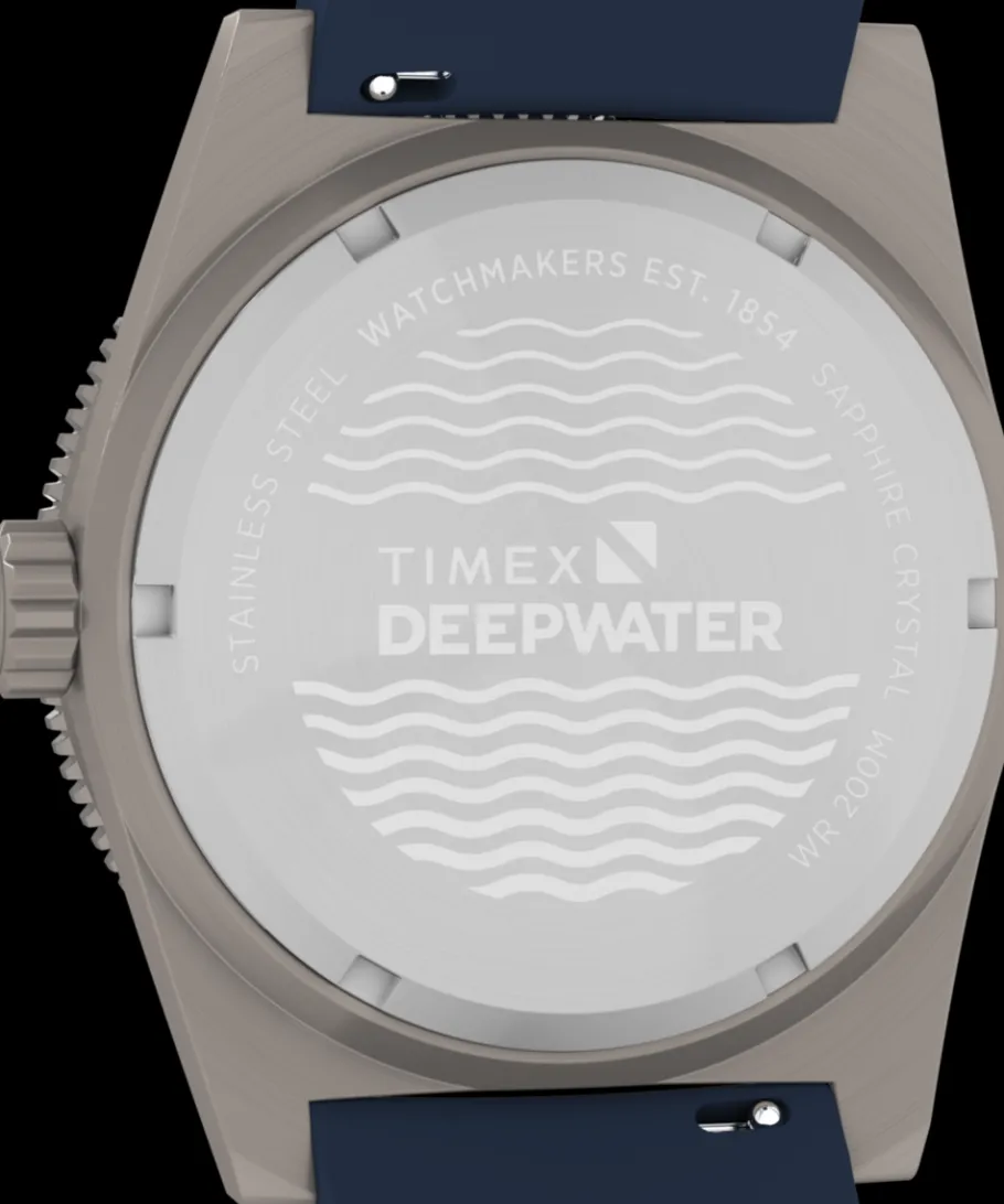 Timex Diver Inspired|Father's Day Gifts*Deepwater Reef 200 GMT 41mm Synthetic Rubber Strap Watch