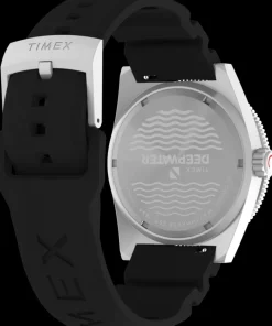 Timex Diver Inspired|Black Watches*Deepwater Reef 200 GMT 41mm Synthetic Rubber Strap Watch