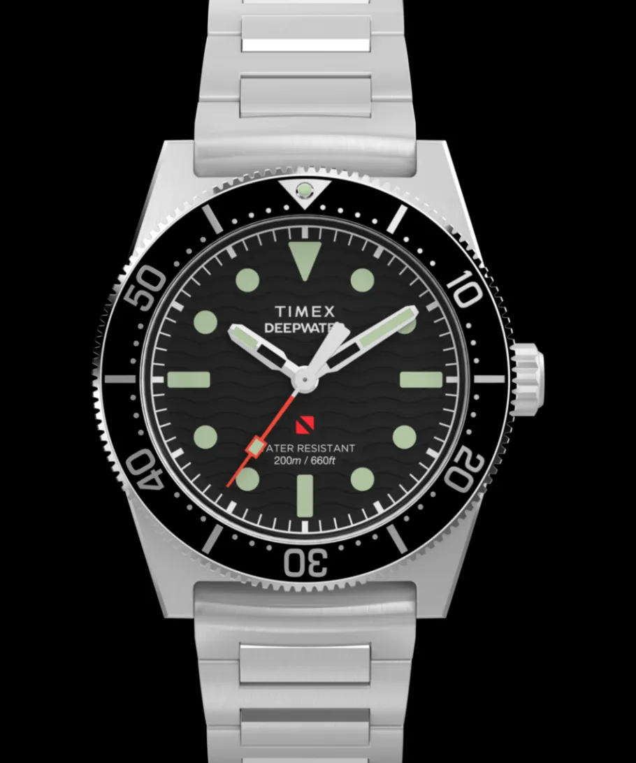 Timex Stainless Steel|Diver Inspired*Deepwater Reef 200 41mm Stainless Steel Bracelet Watch