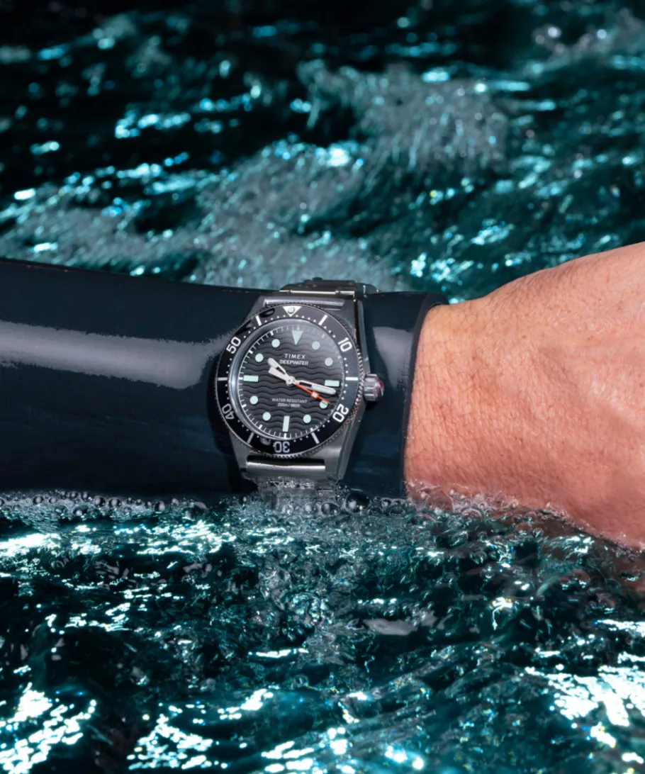 Timex Stainless Steel|Diver Inspired*Deepwater Reef 200 41mm Stainless Steel Bracelet Watch