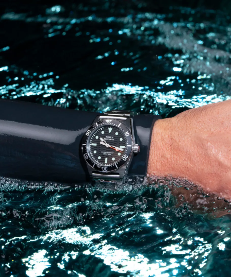 Timex Stainless Steel|Diver Inspired*Deepwater Reef 200 41mm Stainless Steel Bracelet Watch