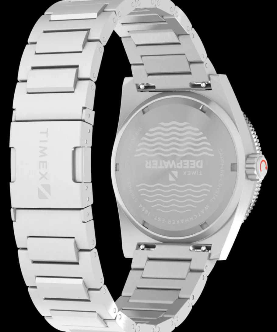 Timex Stainless Steel|Diver Inspired*Deepwater Reef 200 41mm Stainless Steel Bracelet Watch