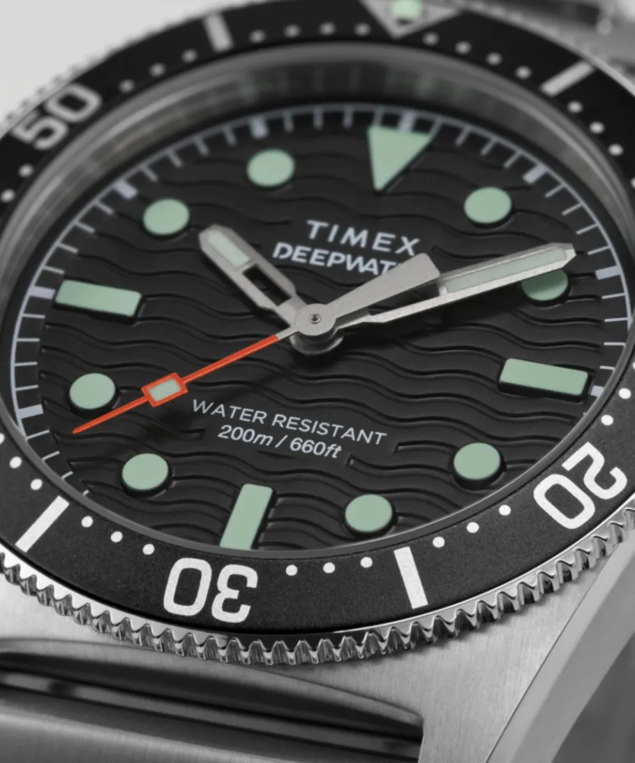 Timex Stainless Steel|Diver Inspired*Deepwater Reef 200 41mm Stainless Steel Bracelet Watch