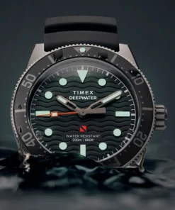 Timex Diver Inspired|Black Watches*Deepwater Reef 200 41mm Synthetic Rubber Strap Watch