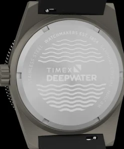 Timex Diver Inspired|Black Watches*Deepwater Reef 200 41mm Synthetic Rubber Strap Watch