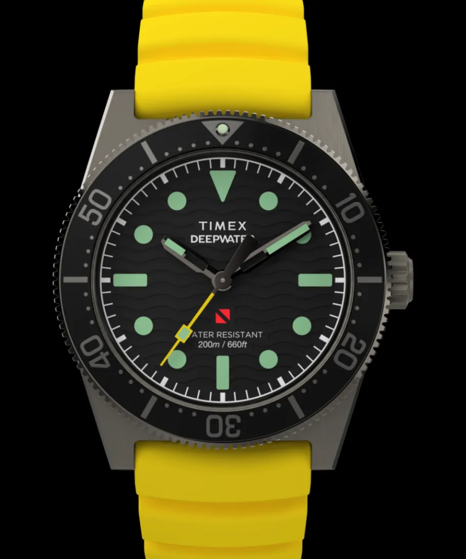 Timex Diver Inspired|Father's Day Gifts*Deepwater Reef 200 41mm Synthetic Rubber Strap Watch