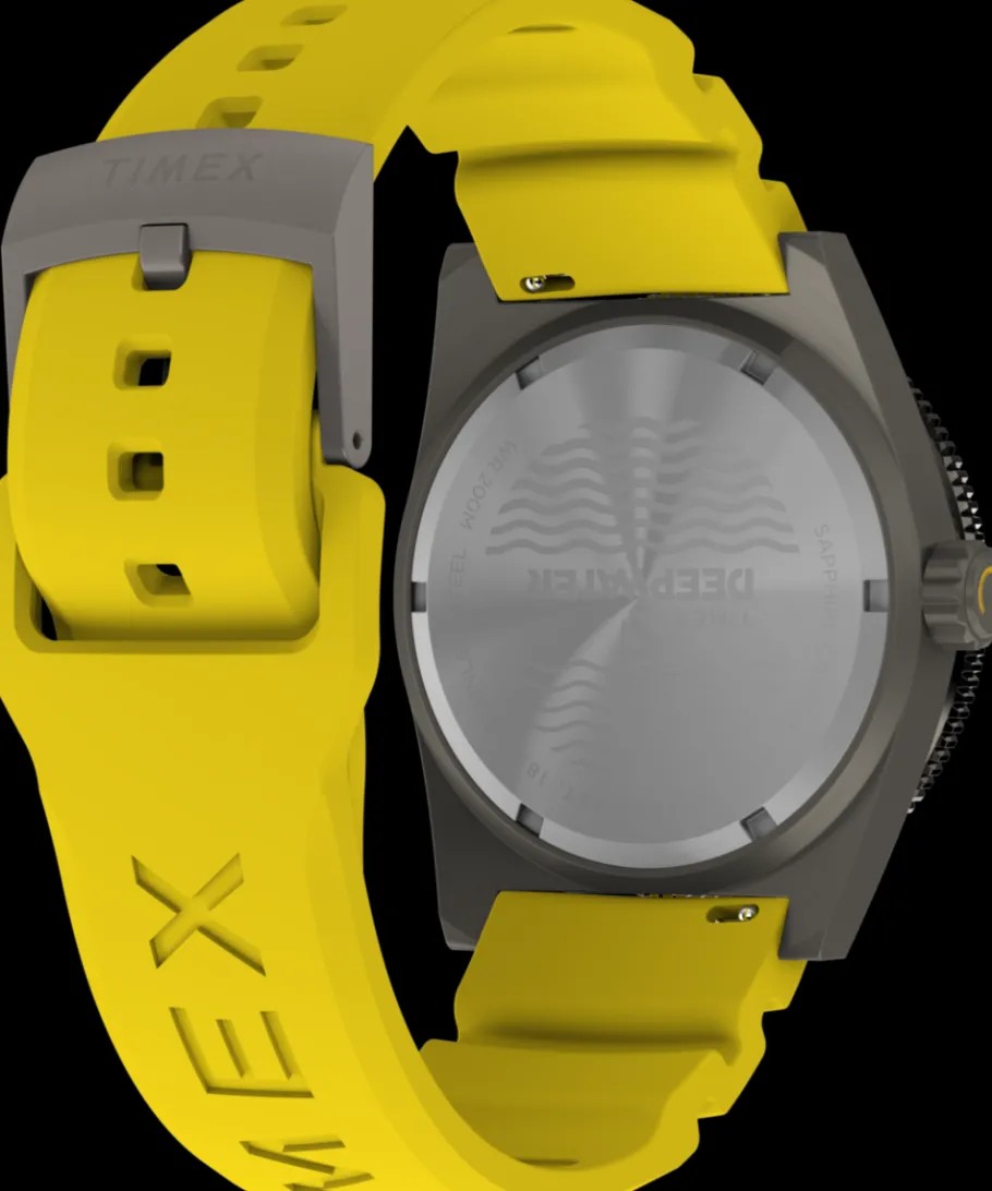 Timex Diver Inspired|Father's Day Gifts*Deepwater Reef 200 41mm Synthetic Rubber Strap Watch