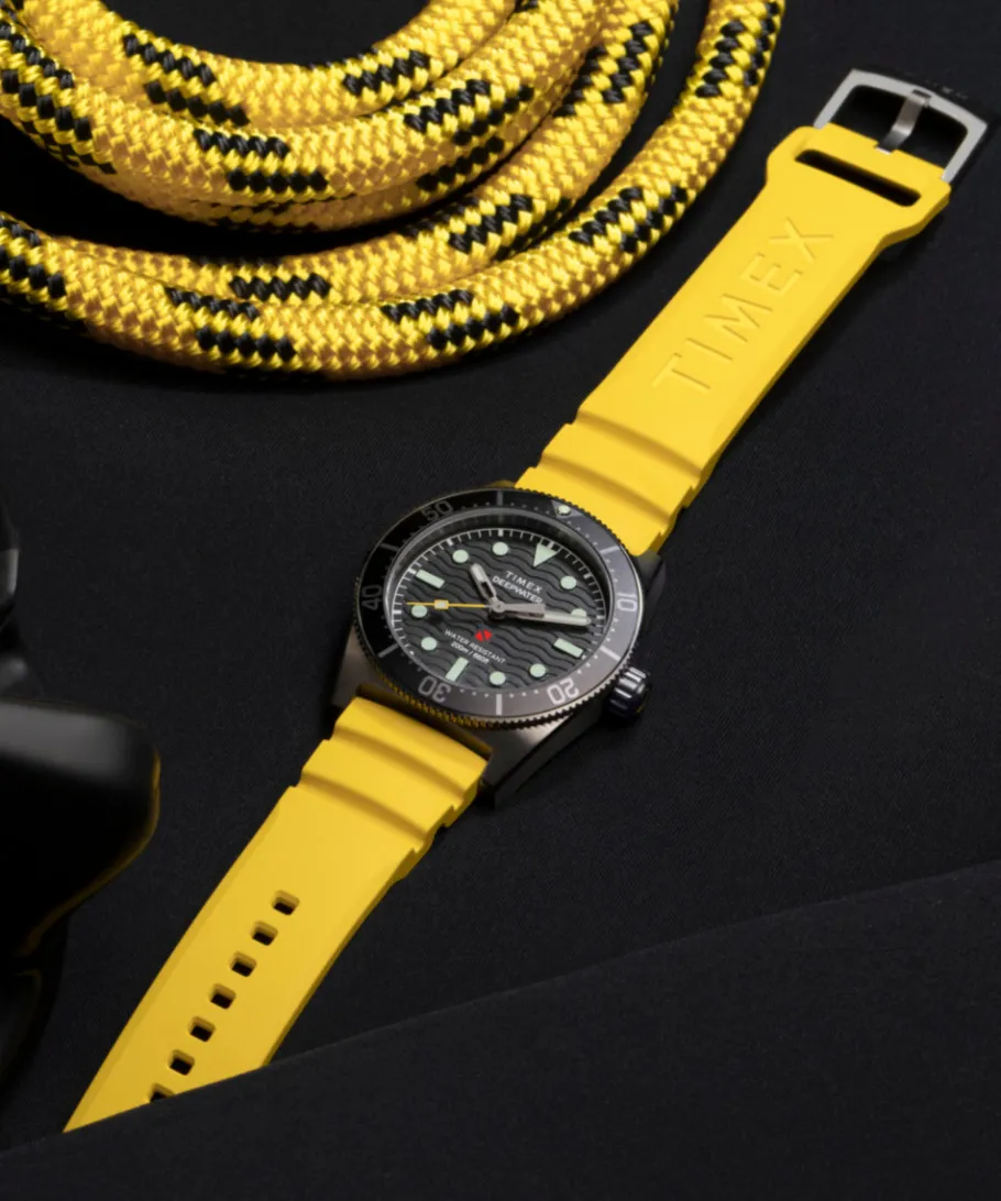 Timex Diver Inspired|Father's Day Gifts*Deepwater Reef 200 41mm Synthetic Rubber Strap Watch