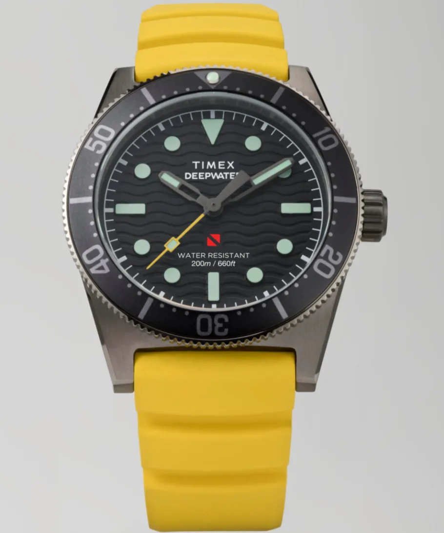 Timex Diver Inspired|Father's Day Gifts*Deepwater Reef 200 41mm Synthetic Rubber Strap Watch