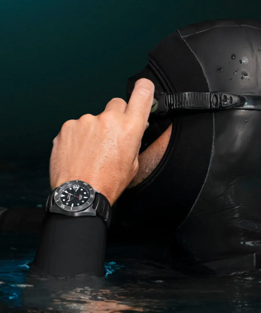 Timex Diver Inspired|Titanium*Deepwater Reef 200 Titanium Automatic 41mm Synthetic Rubber Strap Watc