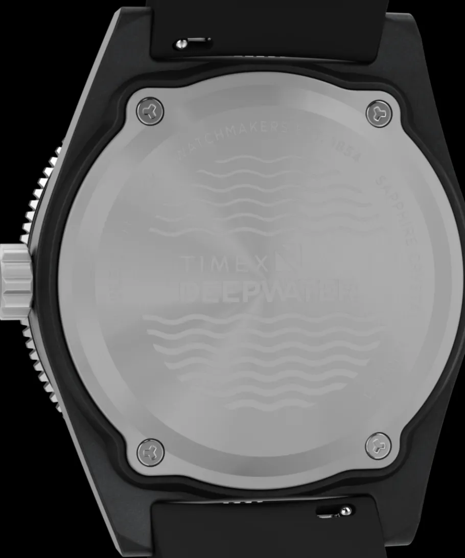 Timex Diver Inspired|Black Watches*Deepwater Reef 200 XCF 43mm Synthetic Rubber Strap Watch