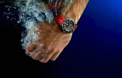 Timex Diver Inspired|Automatic*Deepwater Tiburón Automatic 43mm Synthetic Rubber Strap Watch