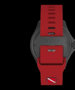 Timex Diver Inspired|Automatic*Deepwater Tiburón Automatic 43mm Synthetic Rubber Strap Watch