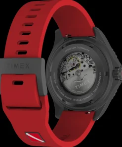 Timex Diver Inspired|Automatic*Deepwater Tiburón Automatic 43mm Synthetic Rubber Strap Watch