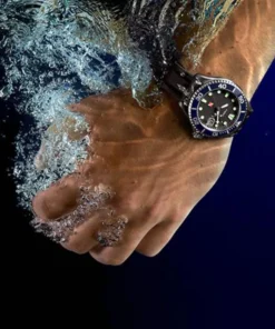 Timex Diver Inspired|Father's Day Gifts*Deepwater Tiburón Automatic 43mm Synthetic Rubber Strap Watch
