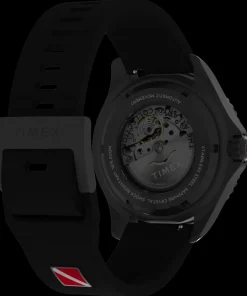 Timex Diver Inspired|Father's Day Gifts*Deepwater Tiburón Automatic 43mm Synthetic Rubber Strap Watch