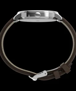 Timex Leather*Easy Reader® Bold 43mm Leather Strap Watch