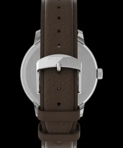 Timex Leather*Easy Reader® Bold 43mm Leather Strap Watch