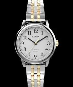Women Timex Small|Silver-tone*Easy Reader® 25mm Expansion Band