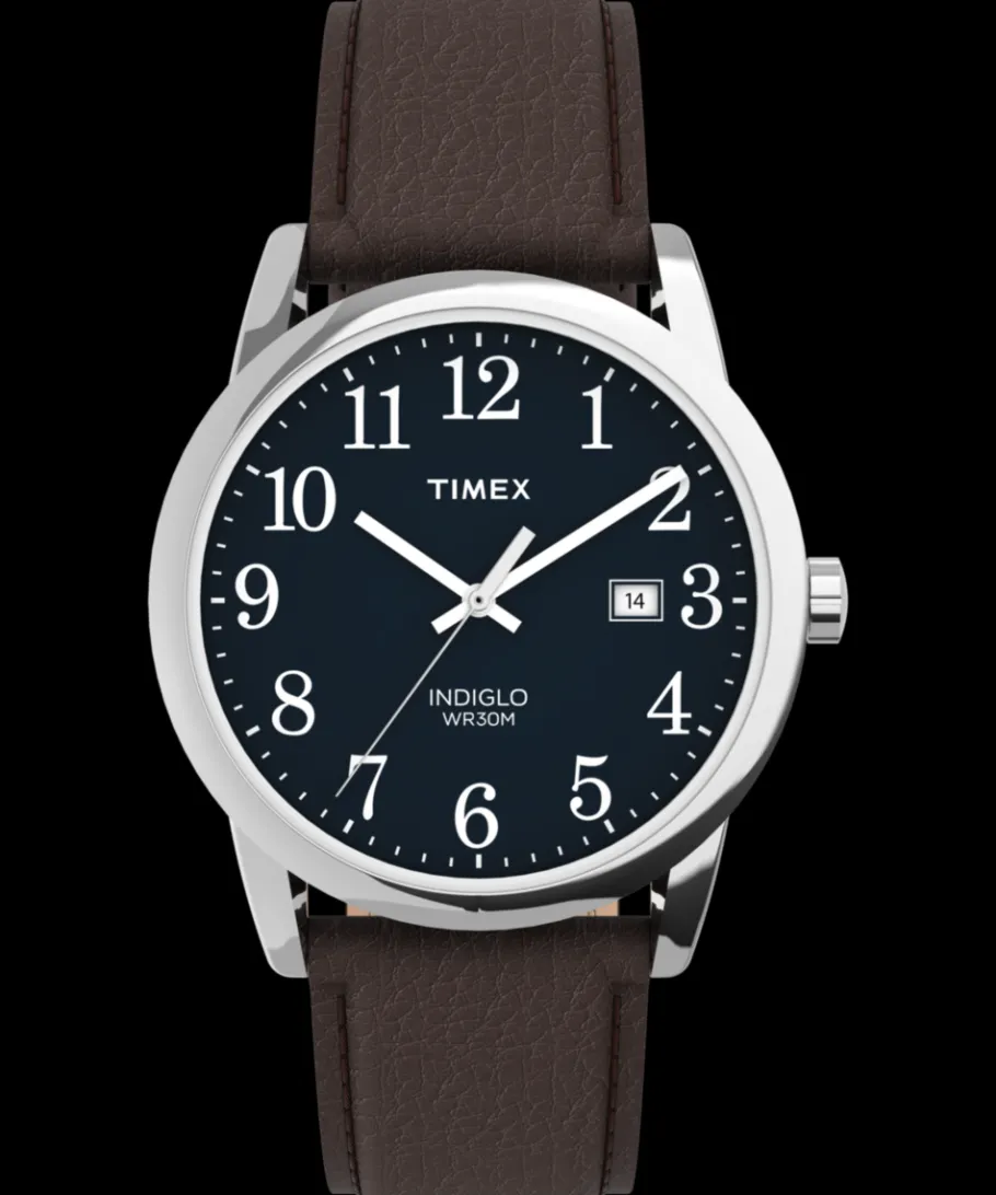 Timex Leather*Easy Reader 38mm Leather Strap Watch