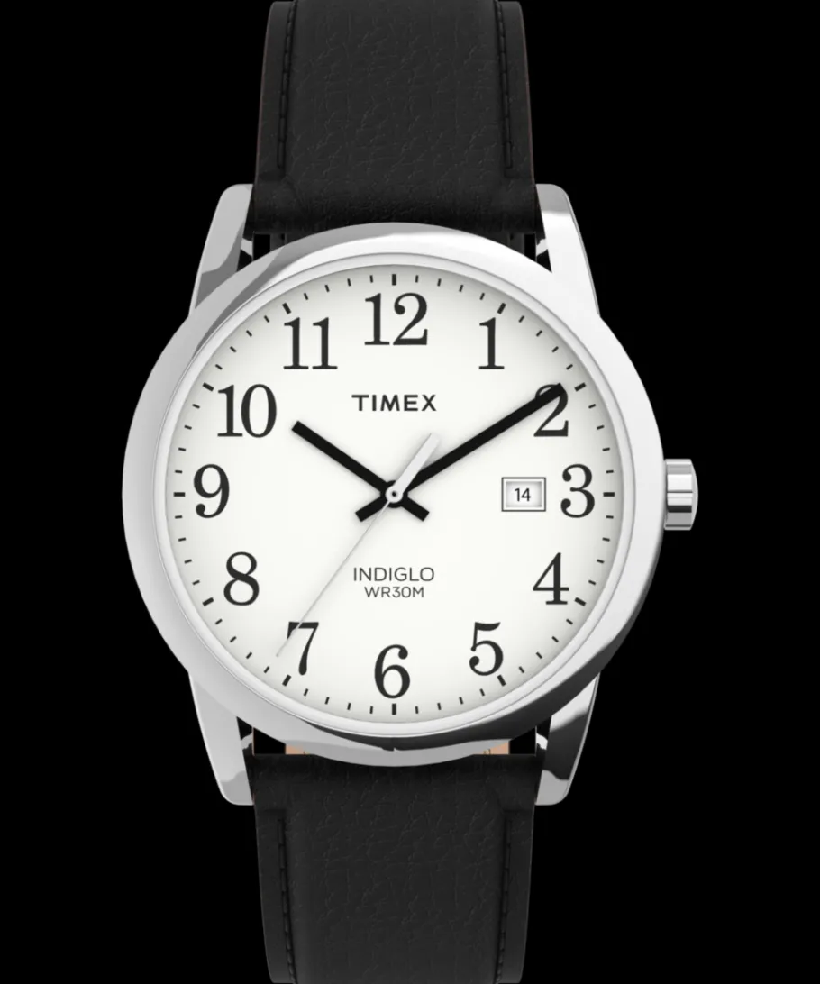 Timex Leather*Easy Reader 38mm Leather Strap Watch