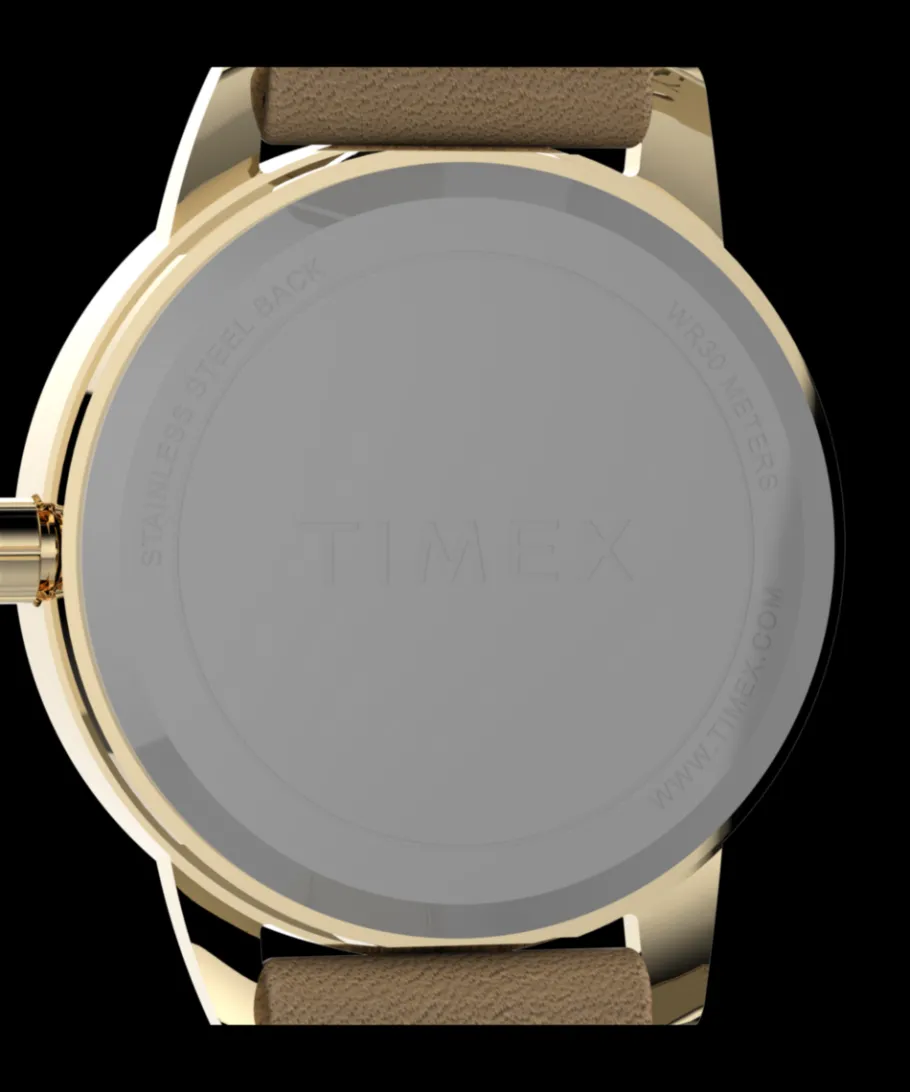Women Timex Small*Easy Reader 30mm Leather Strap Watch