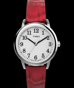 Women Timex Small*Easy Reader® 30mm Leather Strap Watch