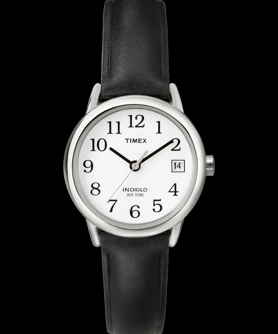 Women Timex Small*Easy Reader® 25mm Leather Strap Watch