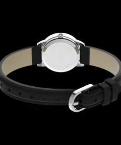 Women Timex Small*Easy Reader® 25mm Leather Strap Watch