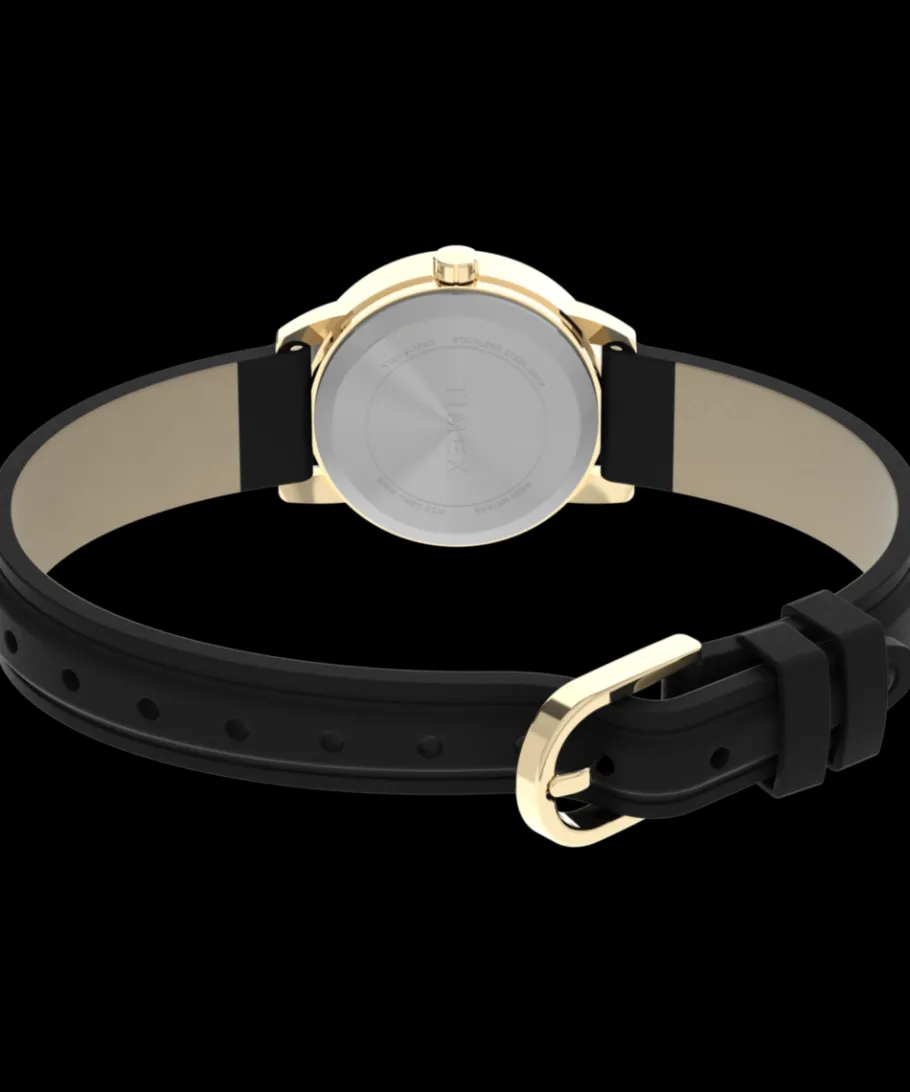 Women Timex Small*Easy Reader® 25mm Leather Strap Watch