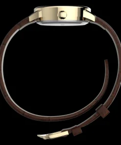 Women Timex Small*Easy Reader® 25mm Leather Strap Watch