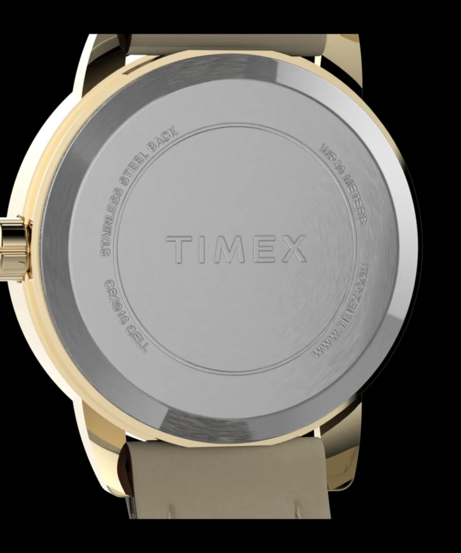 Women Timex Small*Easy Reader® 25mm Leather Strap Watch
