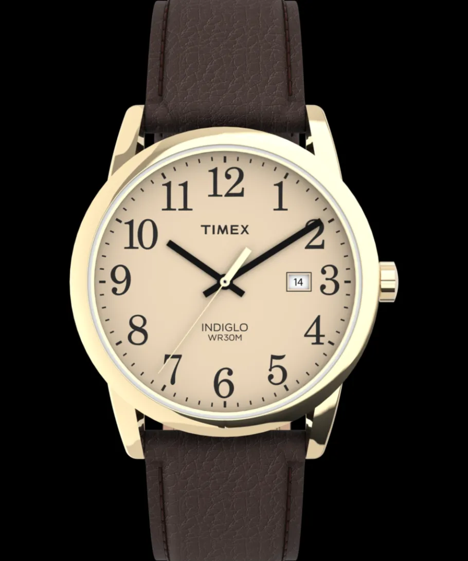 Timex Leather*Easy Reader 38mm Leather Strap Watch