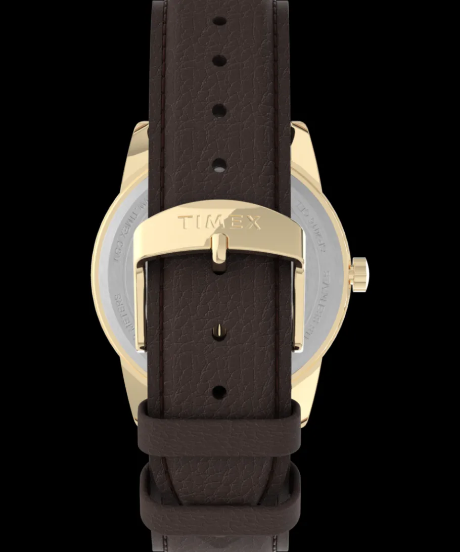 Timex Leather*Easy Reader 38mm Leather Strap Watch