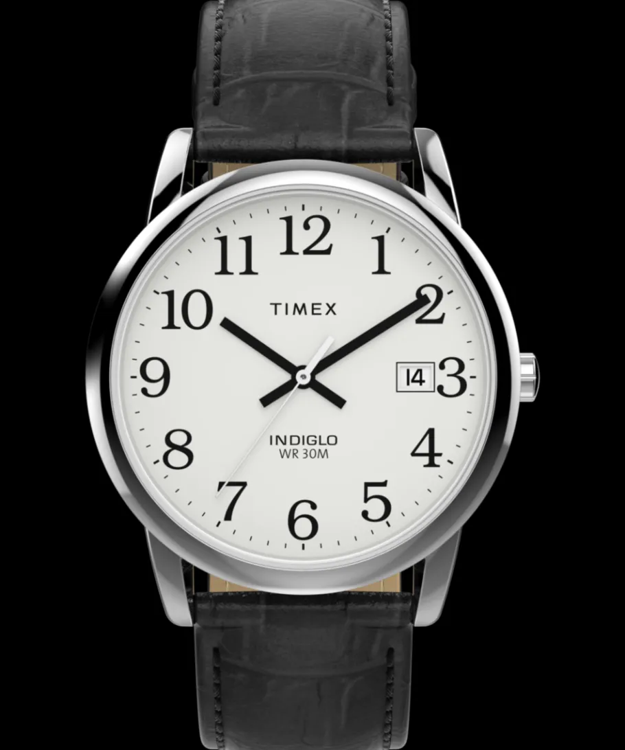 Timex Leather*Easy Reader® 35mm Leather Strap Watch