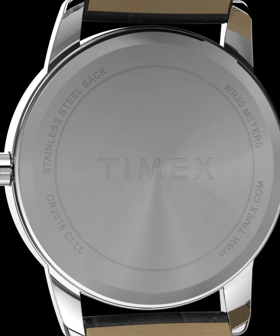 Timex Leather*Easy Reader® 35mm Leather Strap Watch