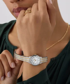 Women Timex Small|Silver-tone*Easy Reader 25mm Stainless Steel Expansion Band Watch