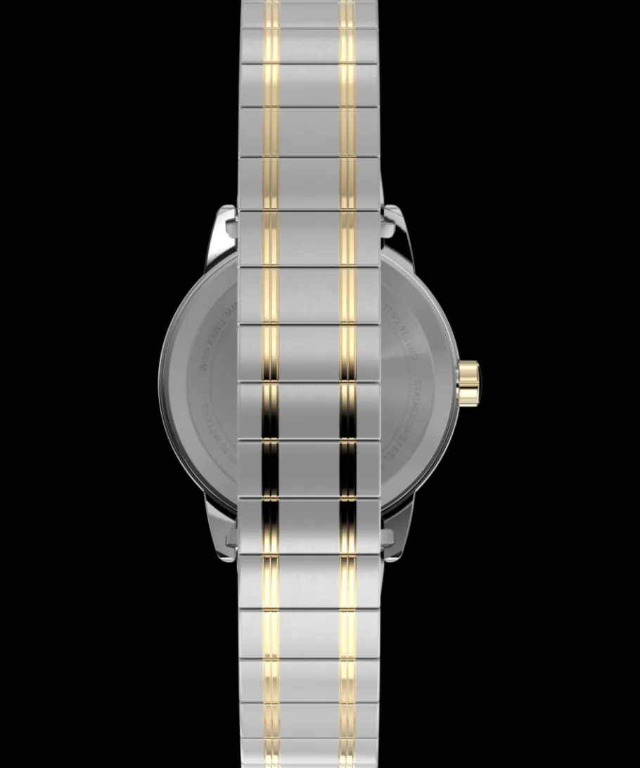 Women Timex Small|Silver-tone*Easy Reader 25mm Stainless Steel Expansion Band Watch