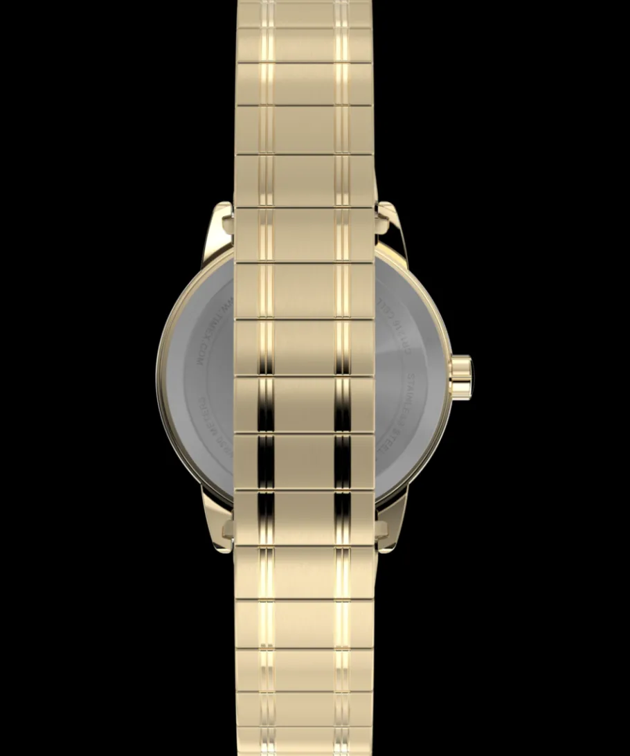 Women Timex Small|Gold-tone*Easy Reader 25mm Stainless Steel Expansion Band Watch